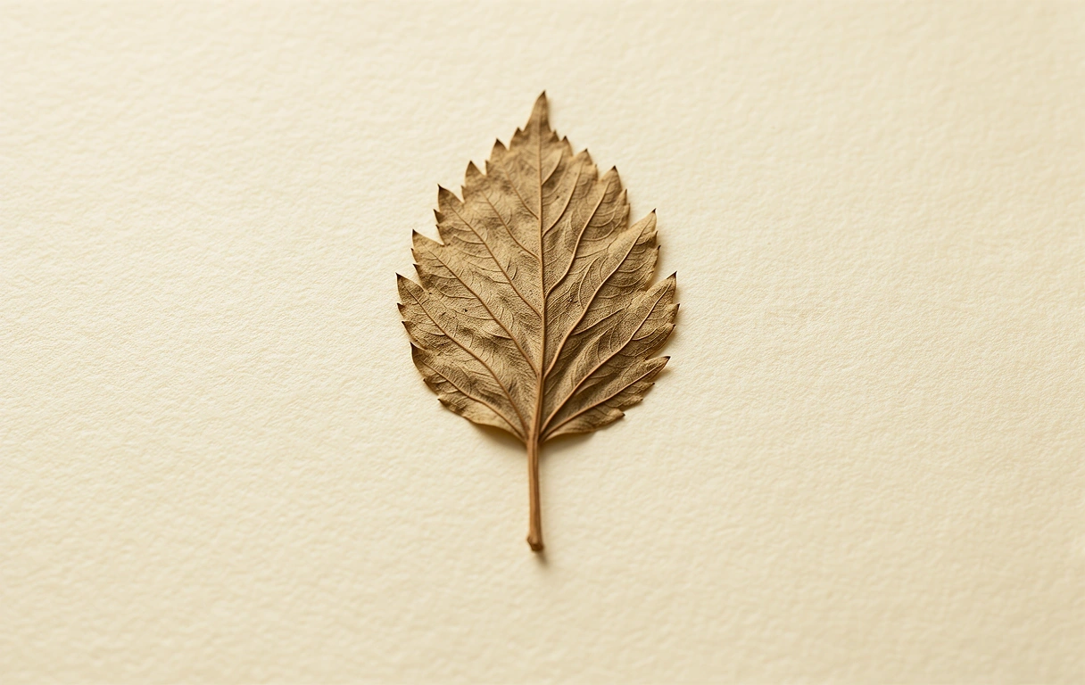 Pressed botanical specimen representing Nutrisipria sourcing purity