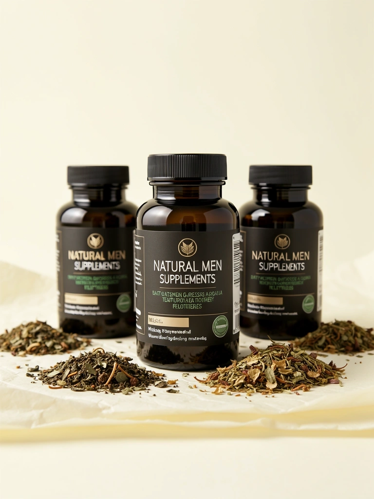 Amber glass jars representing premium supplements