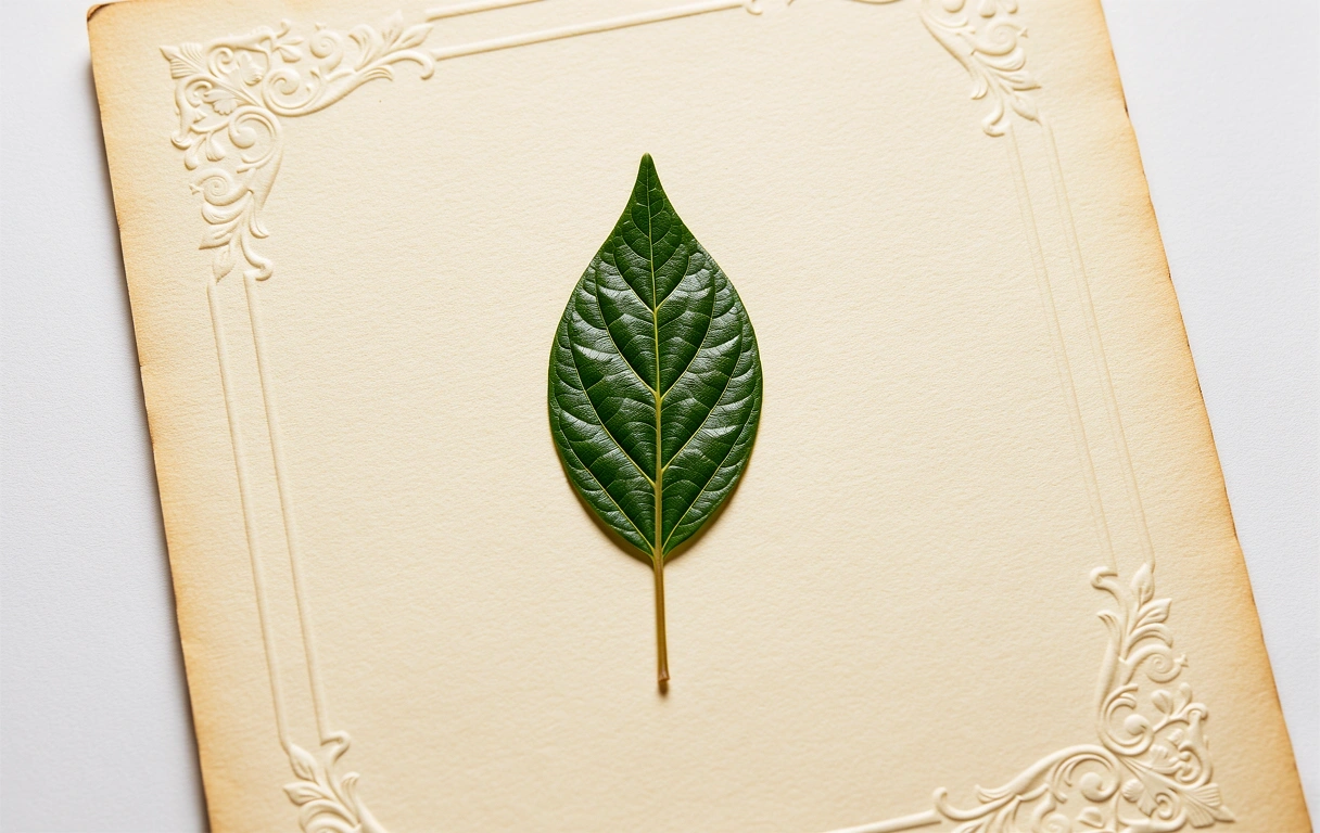 Archival botanical specimen representing data protection