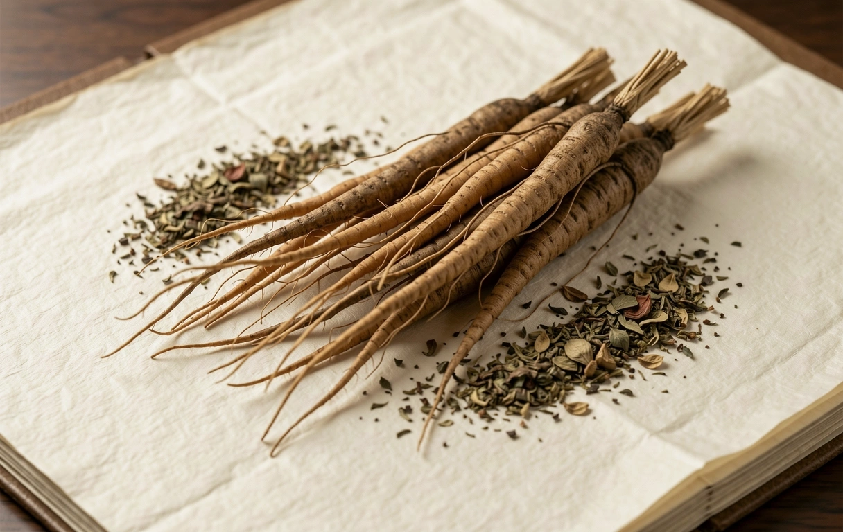 Botanical archival specimen of Indonesian vitality flora